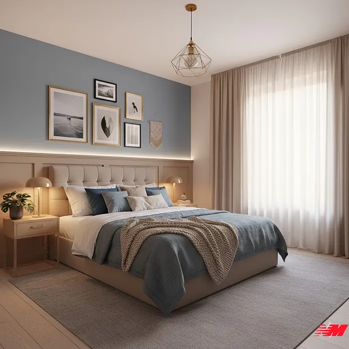 Інтер'єр спальні в будинку