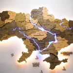 Карта України з дерева — декор із душею