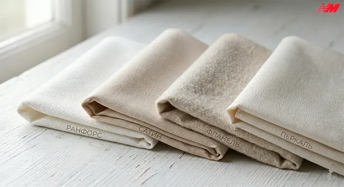 Бавовняна тканина для постільної білизни — ранфорс, перкаль, сатин, фланель